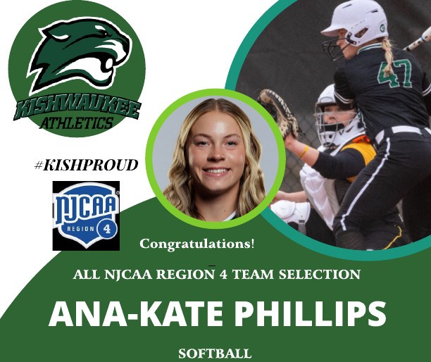 Phillips selected to NJCAA All Region-4 Softball team